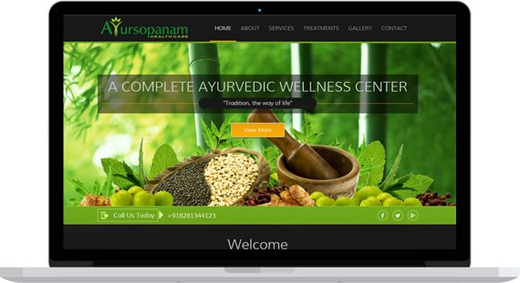 ayurveda responsive website template